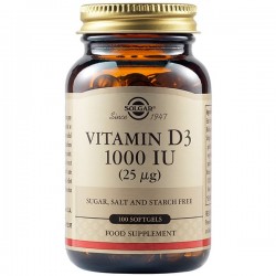 Solgar Vitamin D3 1000 IU (25μg), 100softgels